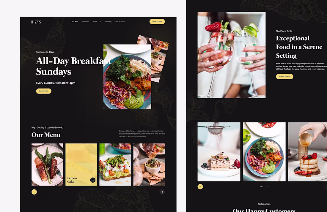 Cover image for Local Restaurant Web Design 🔥