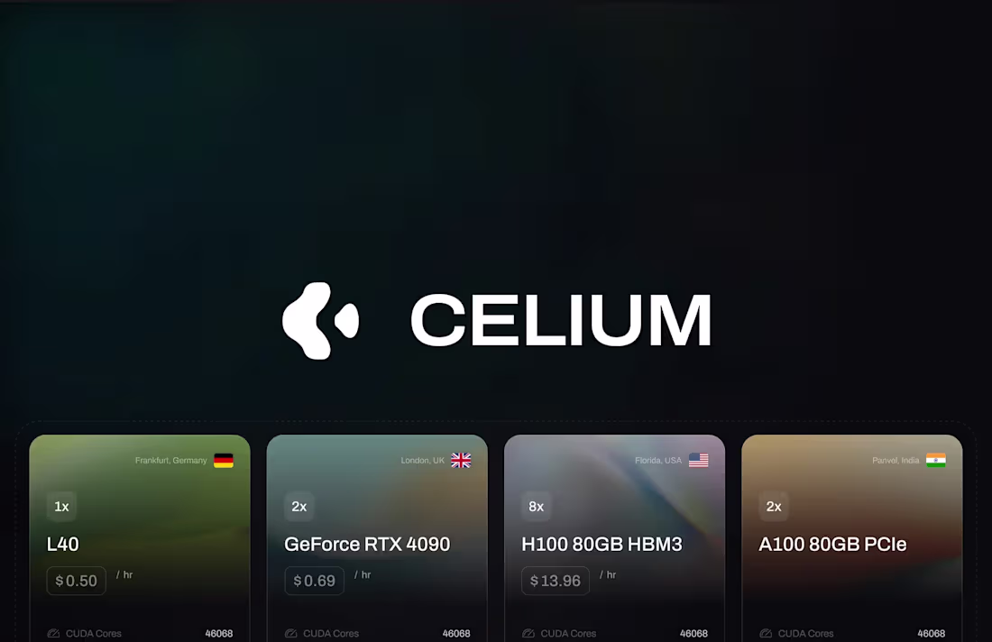 Cover image for Celium — GPU Rental Marketplace