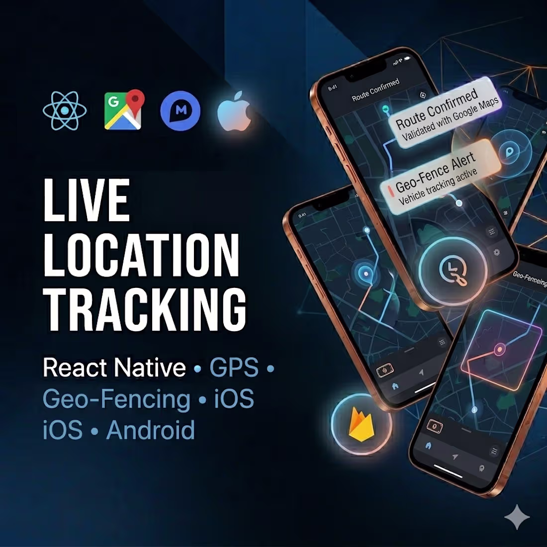 Cover image for Live Location Tracking & Geo-Fencing for React Native Mobile App