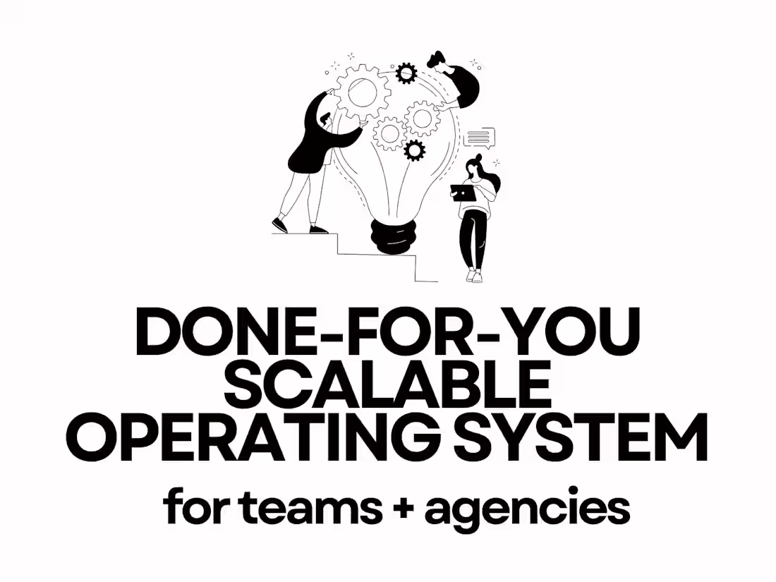 Cover image for Done-For-You Scalable Operating System for Hubspot + Notion
