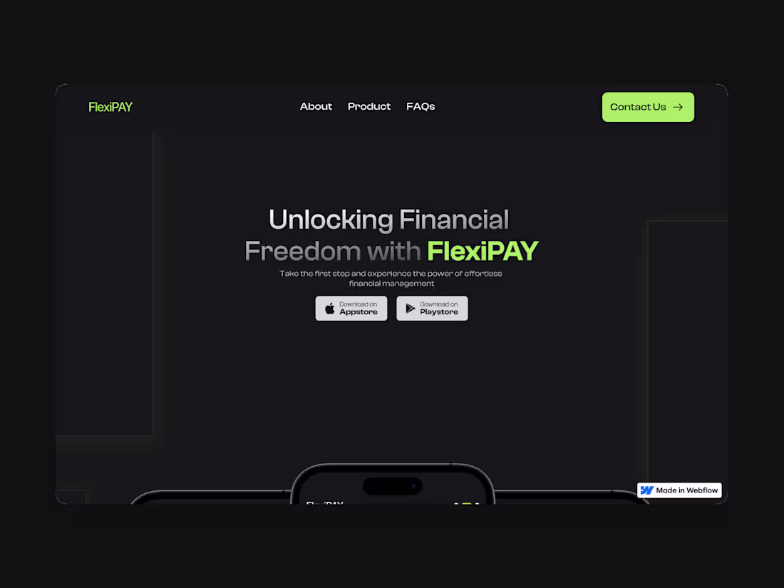 Cover image for FlexiPay Webflow Website Development