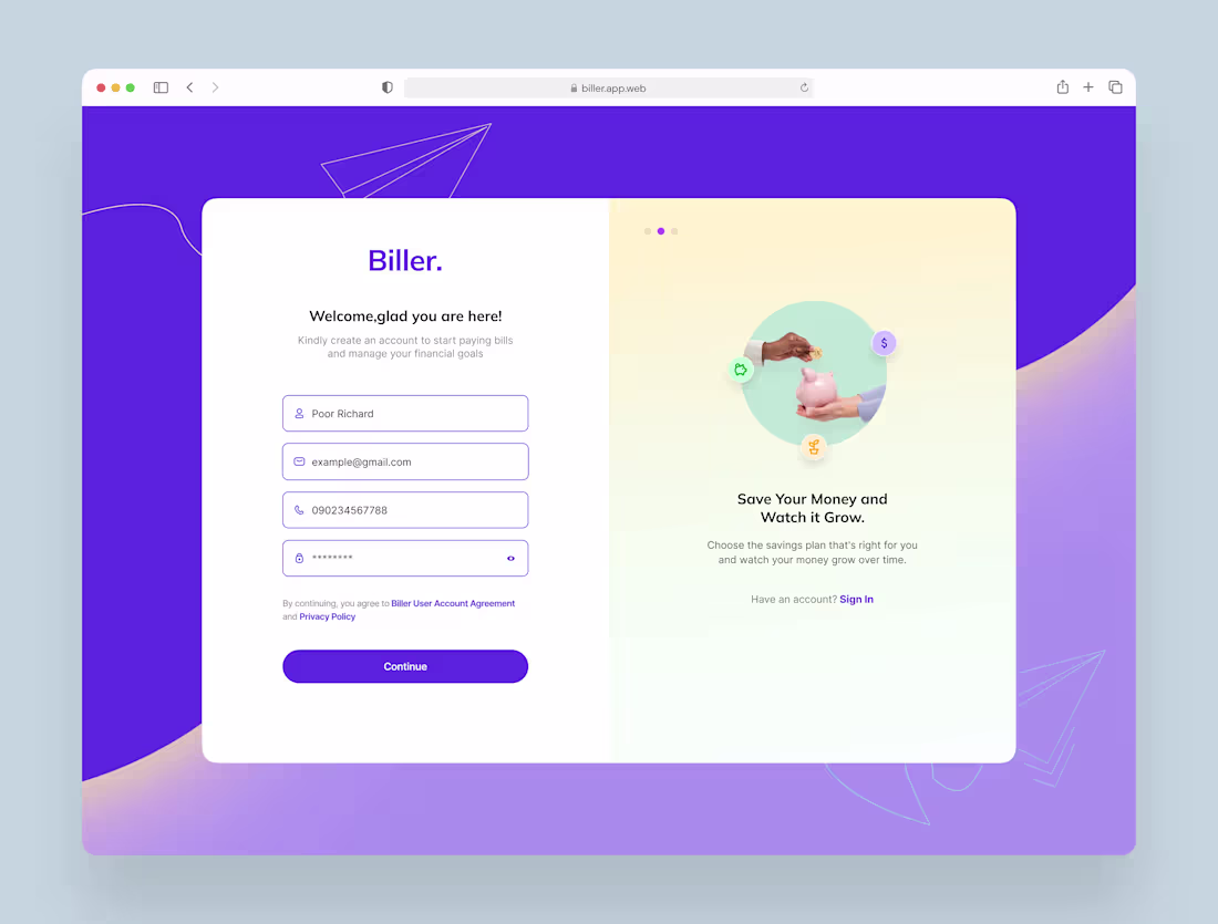 Cover image for UI/UX Design for Biller's Financial Management App
