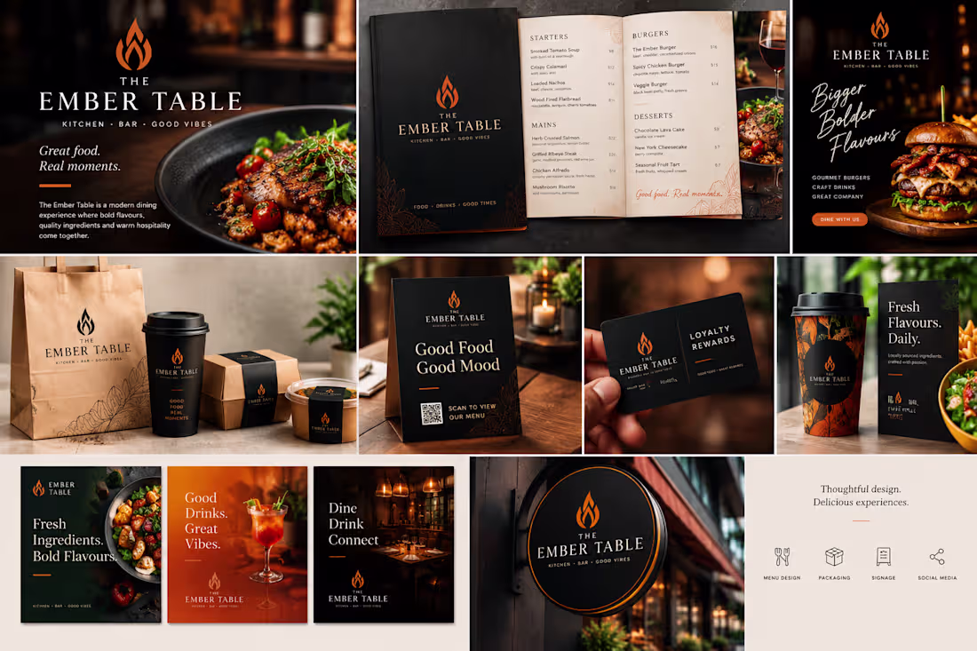 Cover image for A self-initiated menu and packaging