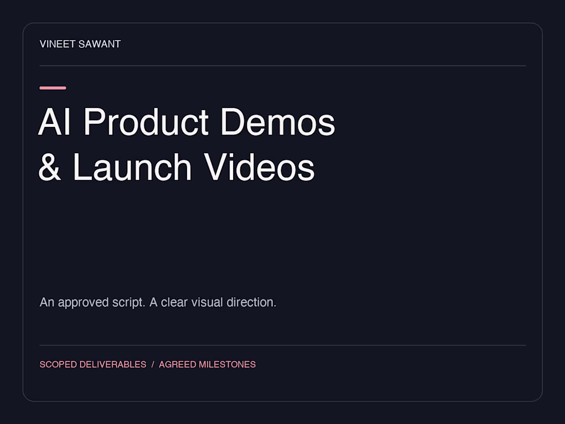 Cover image for AI Product Demo & Launch Video