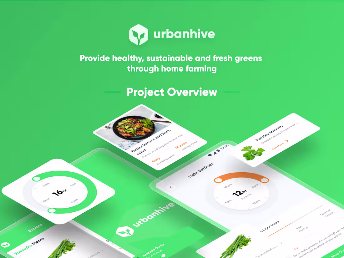 Cover image for Urbanhive -  iOS & Android App Design
