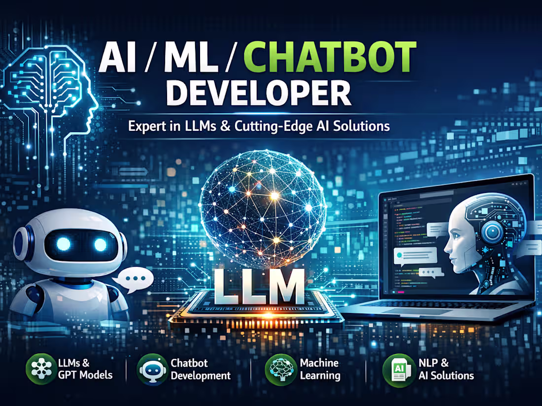 Cover image for AI & ML Engineer | Intelligent Chatbot Development