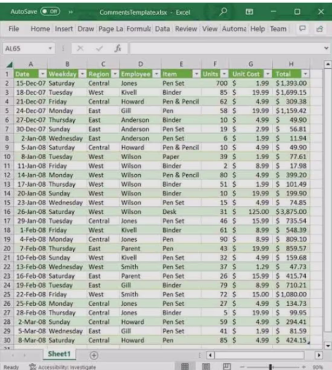 Cover image for Excel Sales Data Entry with Formulas