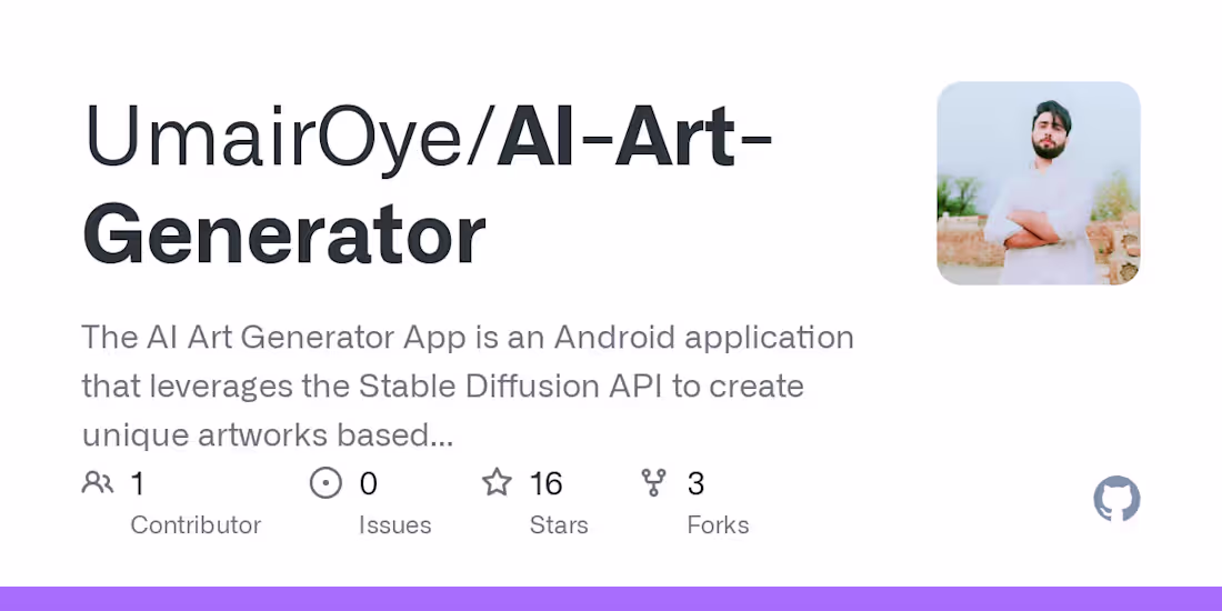 Cover image for AI Art Generator App