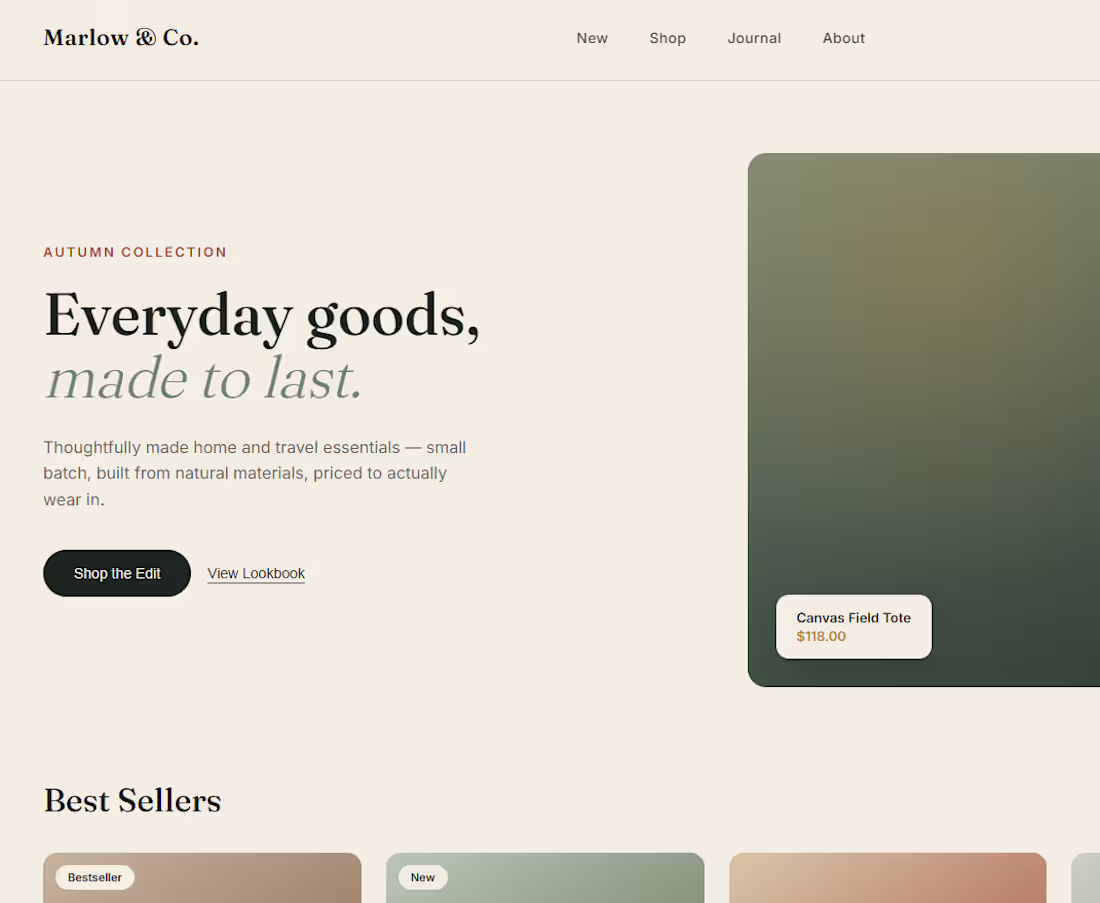 Cover image for E-Commerce Site Builder