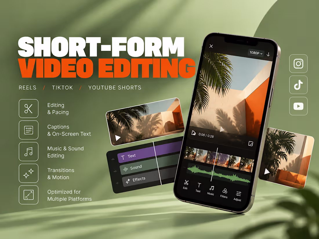 Cover image for Short-Form Video Editing for Social Media