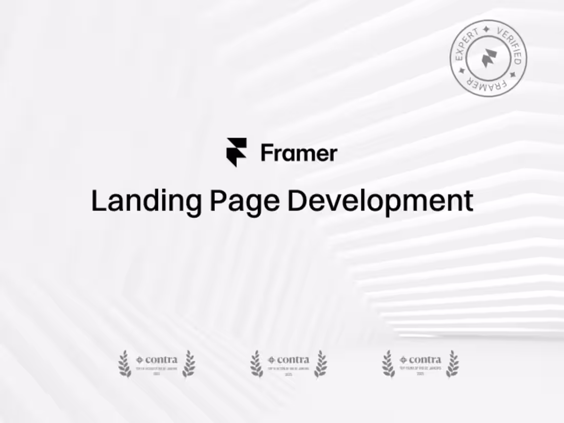 Cover image for Framer Landing Page Development