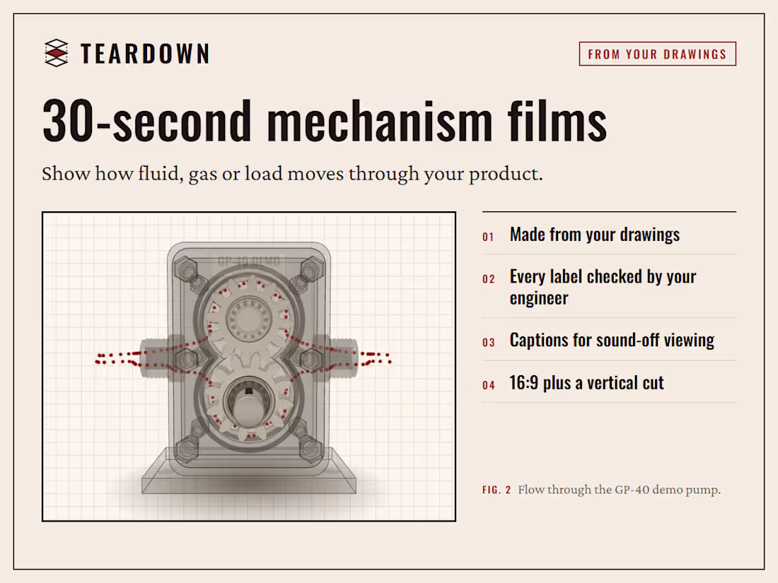 Cover image for 30 second mechanism animation of your product