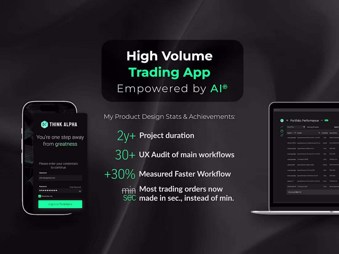 Cover image for High Volume AI Trading App - Fintech