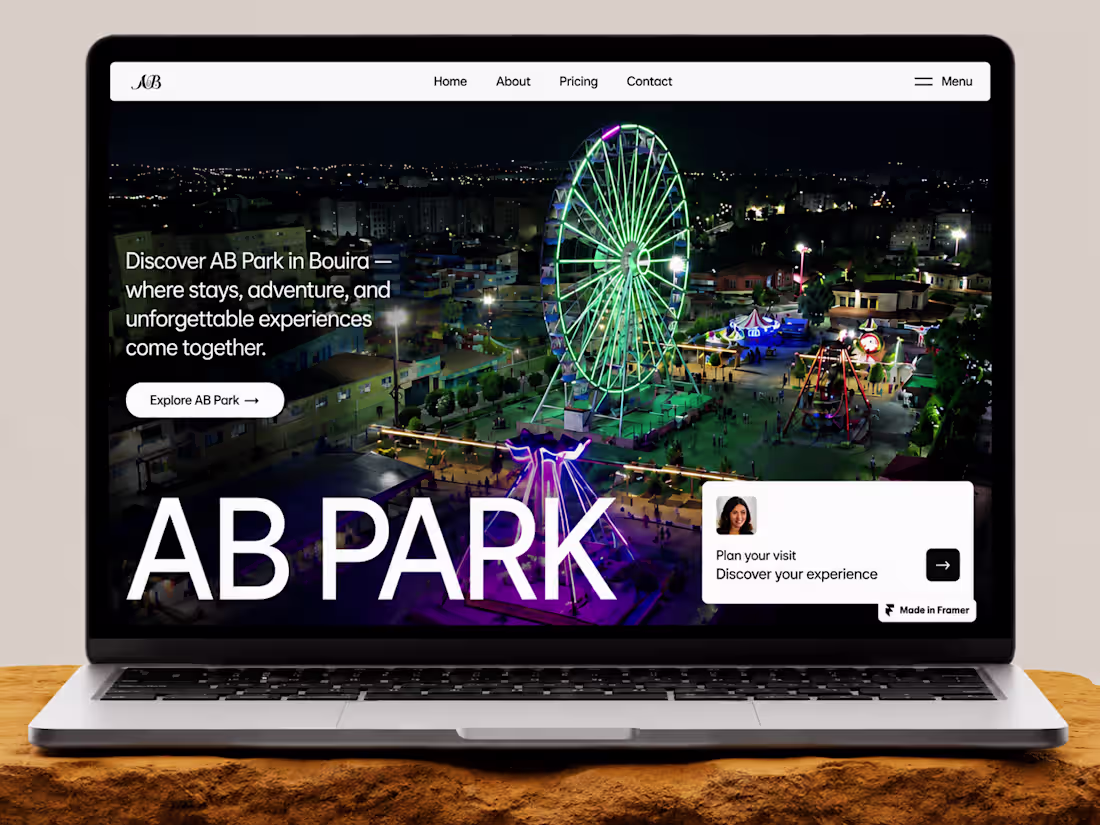 Cover image for AB Park & AB Hotel: Full Framer Website Rebuild