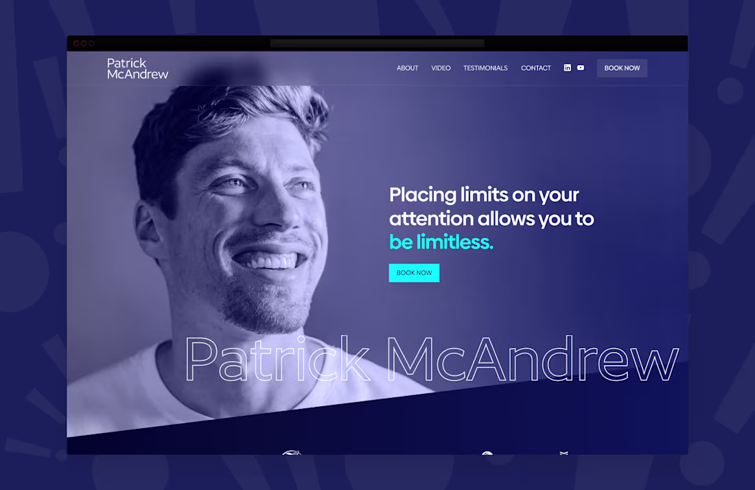 Cover image for Patrick McAndrew — Branding, Website Design & Framer Development
