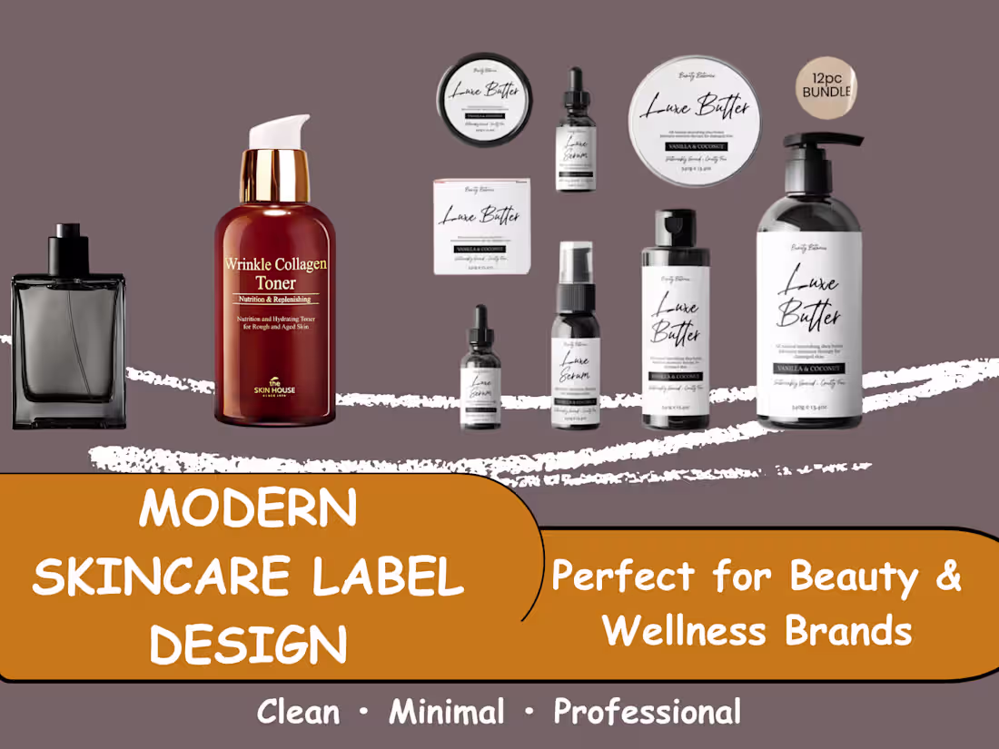 Cover image for Modern Skincare Label Design for Beauty & Wellness Brands