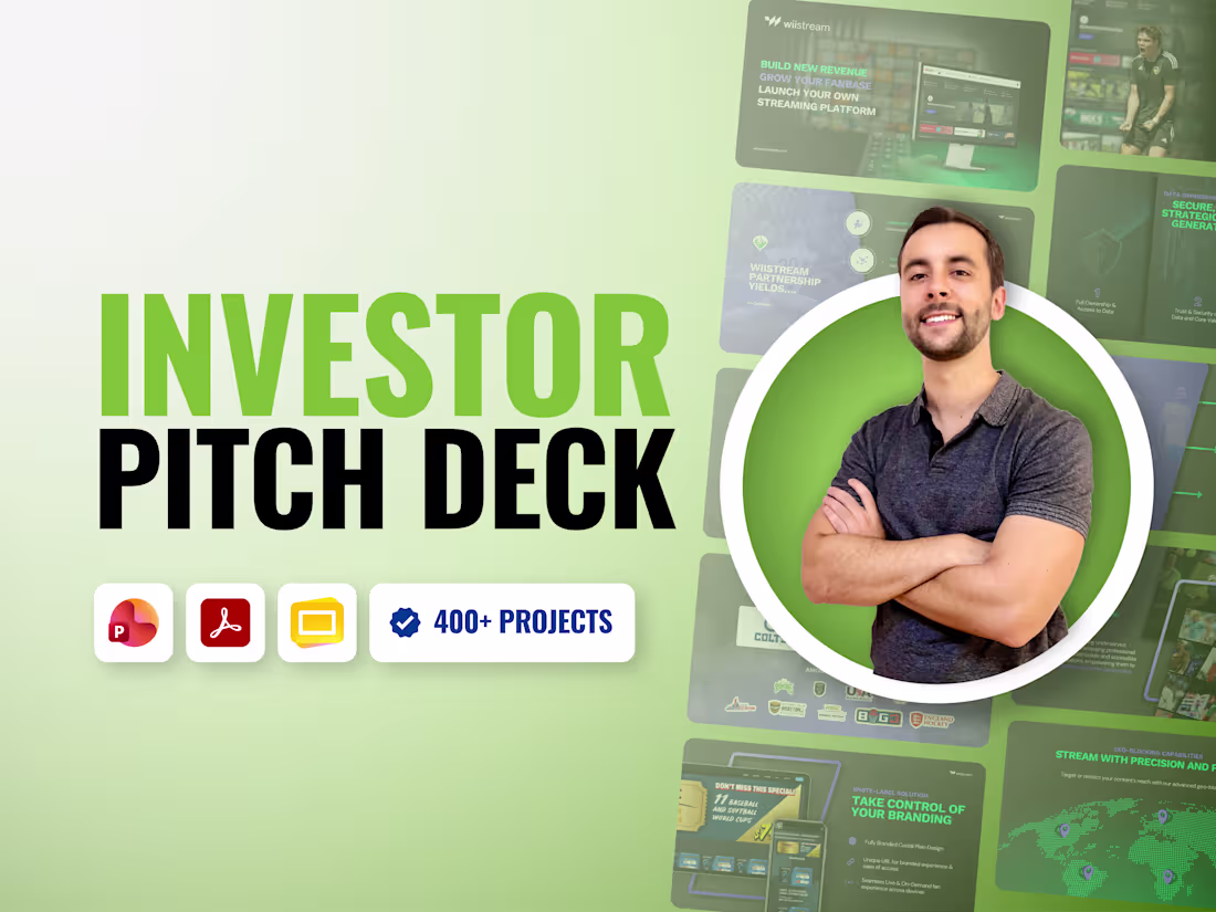 Cover image for Investor Pitch Deck for Startup Funding