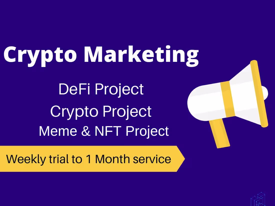 Cover image for I will Promote & Market Your Crypto, NFT, and Solana Meme Coin 