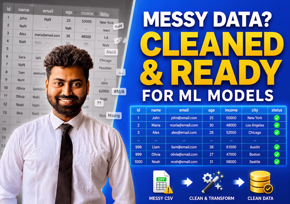 Cover image for Complete data cleaning, preprocessing and insightful EDA reports