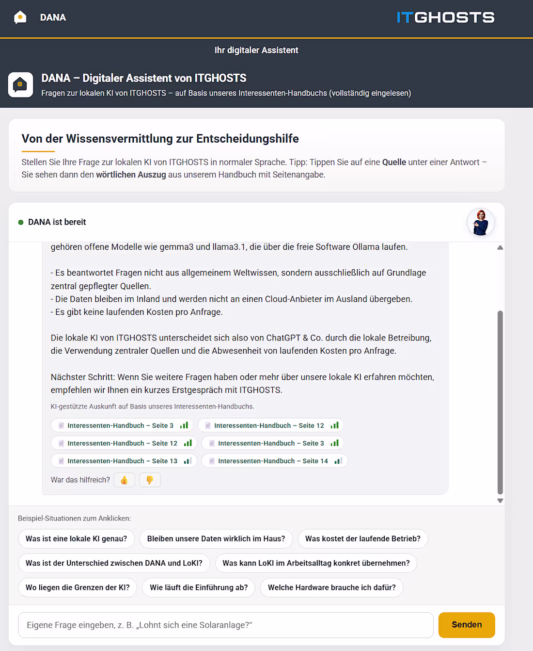 Cover image for DANA – Source-grounded AI Assistant, Fully Self-hosted