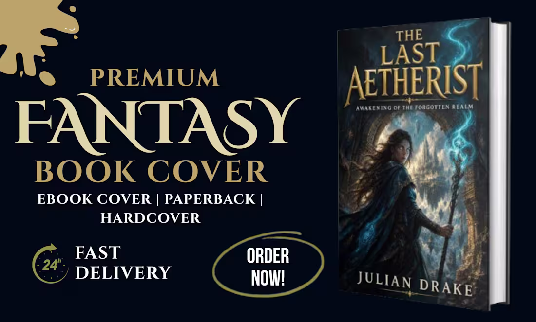 Cover image for design a fantasy book cover design