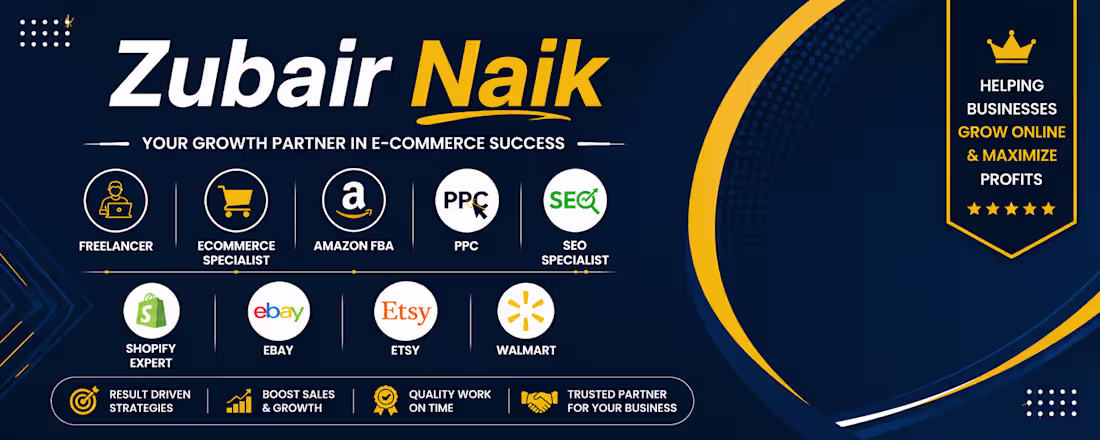 Cover image for Amazon FBA | PPC | Ecommerce Consultant | SEO Specialist 