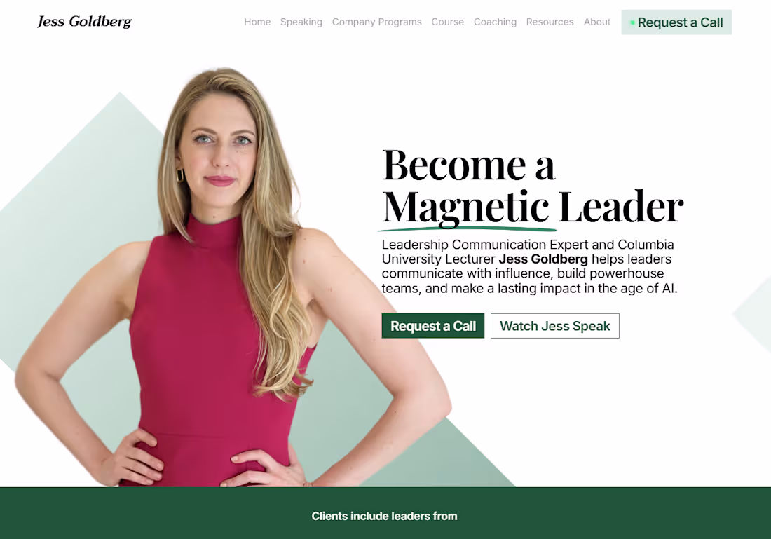 Cover image for Leadership Communication & Executive Coaching Website