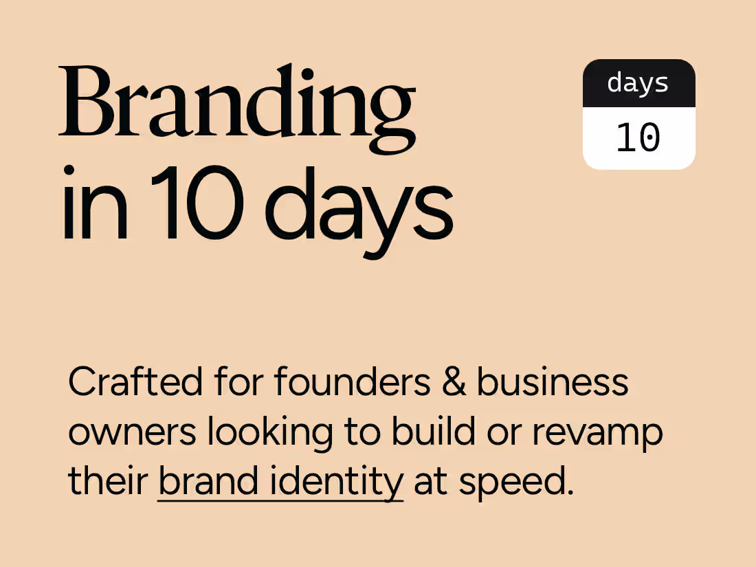 Cover image for 10-Day Branding Sprint