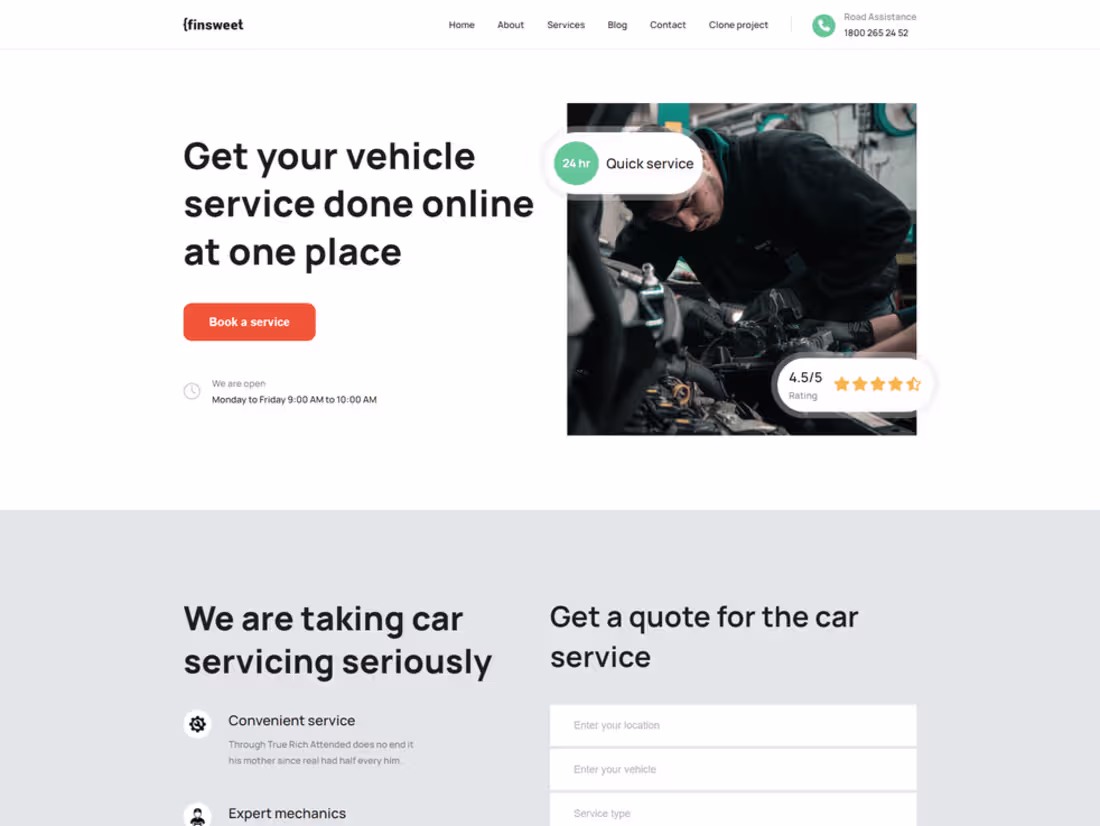 Cover image for Vehicle services