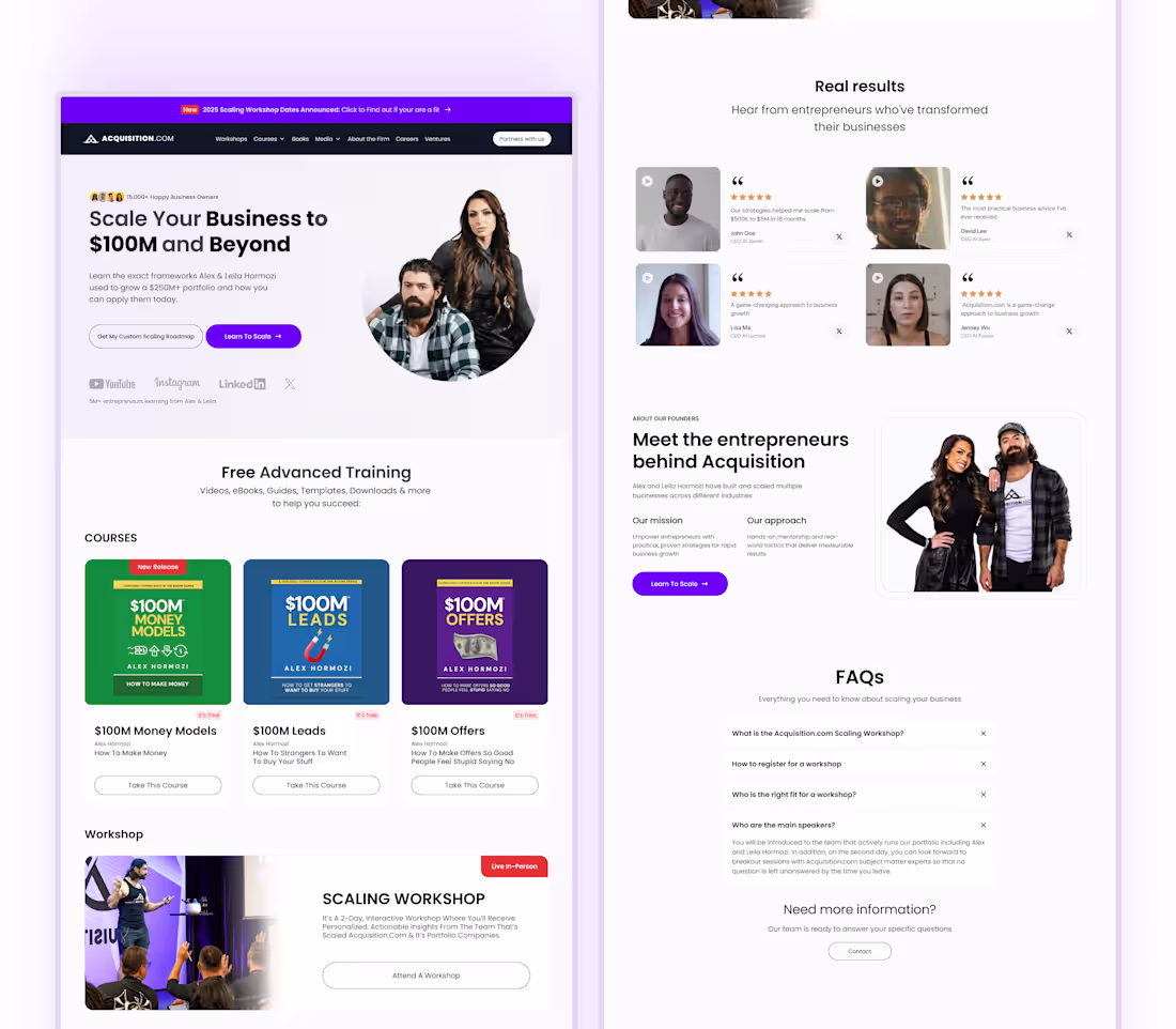 Cover image for Redesign drop 💥 Just finished rebuilding the Acquisition.co...