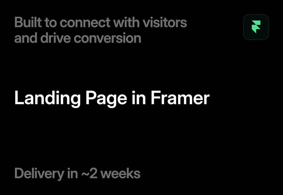 Cover image for Landing Page in Framer