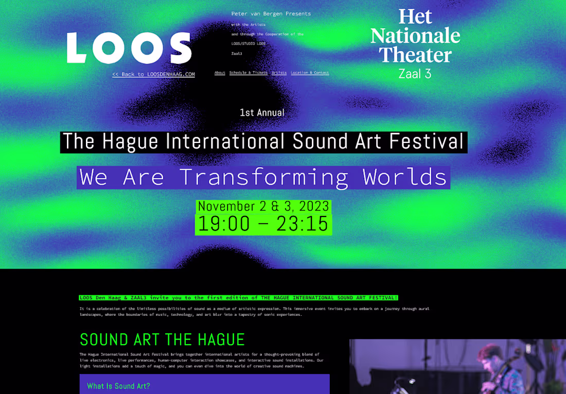 Cover image for Music Festival Landing Page