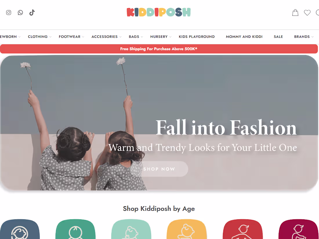 Cover image for Kiddiposh E-Commerce Website Development