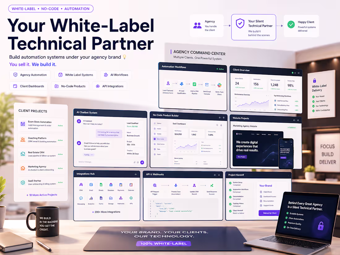 Cover image for White Label Automation for Agency — Deliver More, Build Less 🤝 
