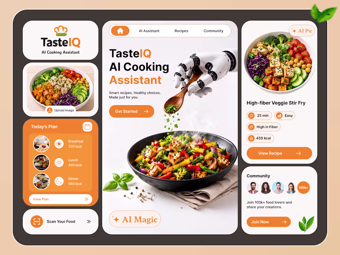 Cover image for TasteIQ – AI Cooking Assistant