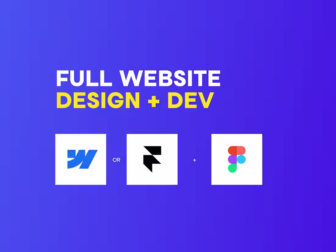 Cover image for Full Website Design + Development