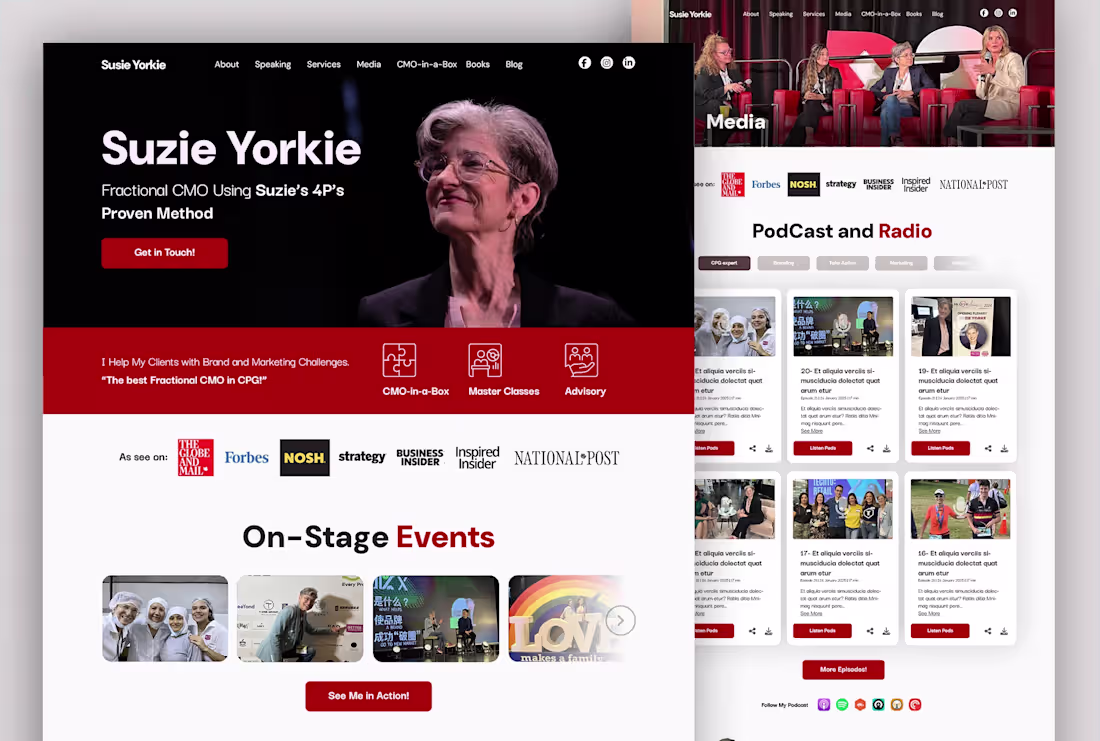 Cover image for Susie Yorkie — Website That Converts Authority into Leads
