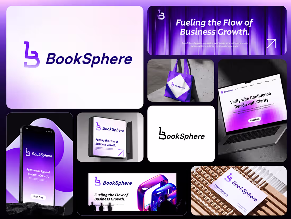 Cover image for BookSphere Brand Identity Showcase
