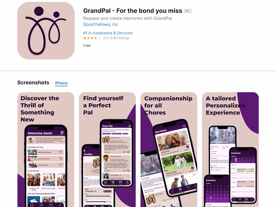 Cover image for GrandPal: App Visual Design