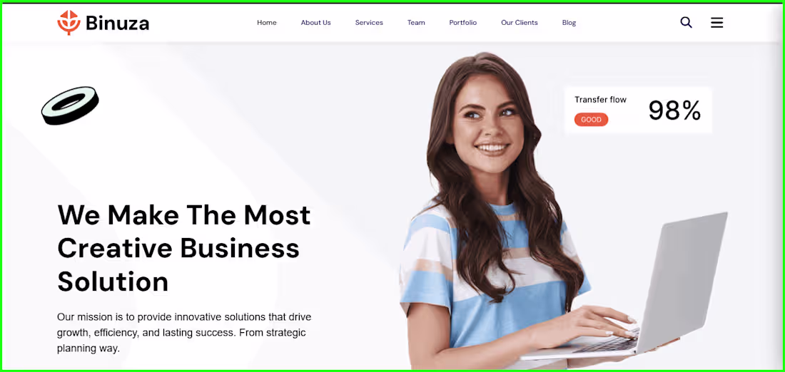 Cover image for Binuza – E‑Commerce Website Mockup
I