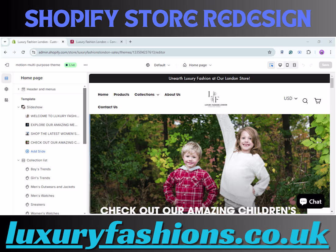Cover image for Shopify Store Redesign