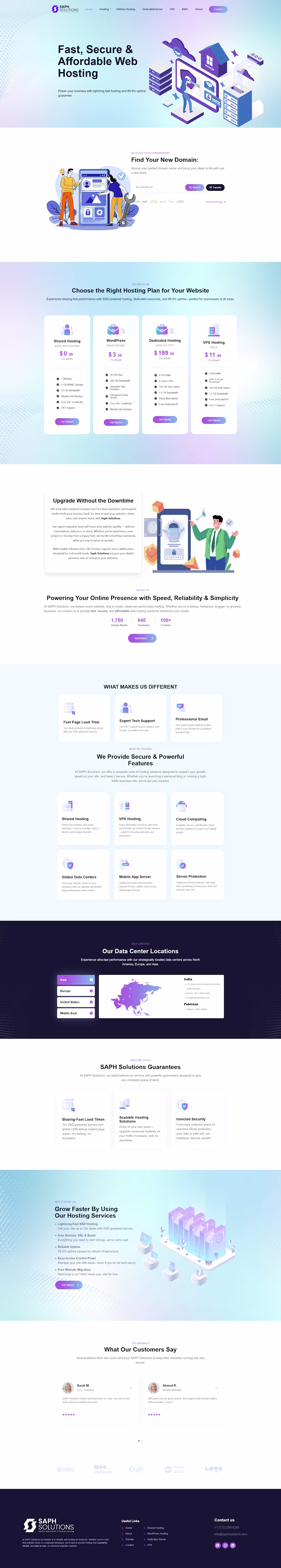 Cover image for Hosting Website for a Company