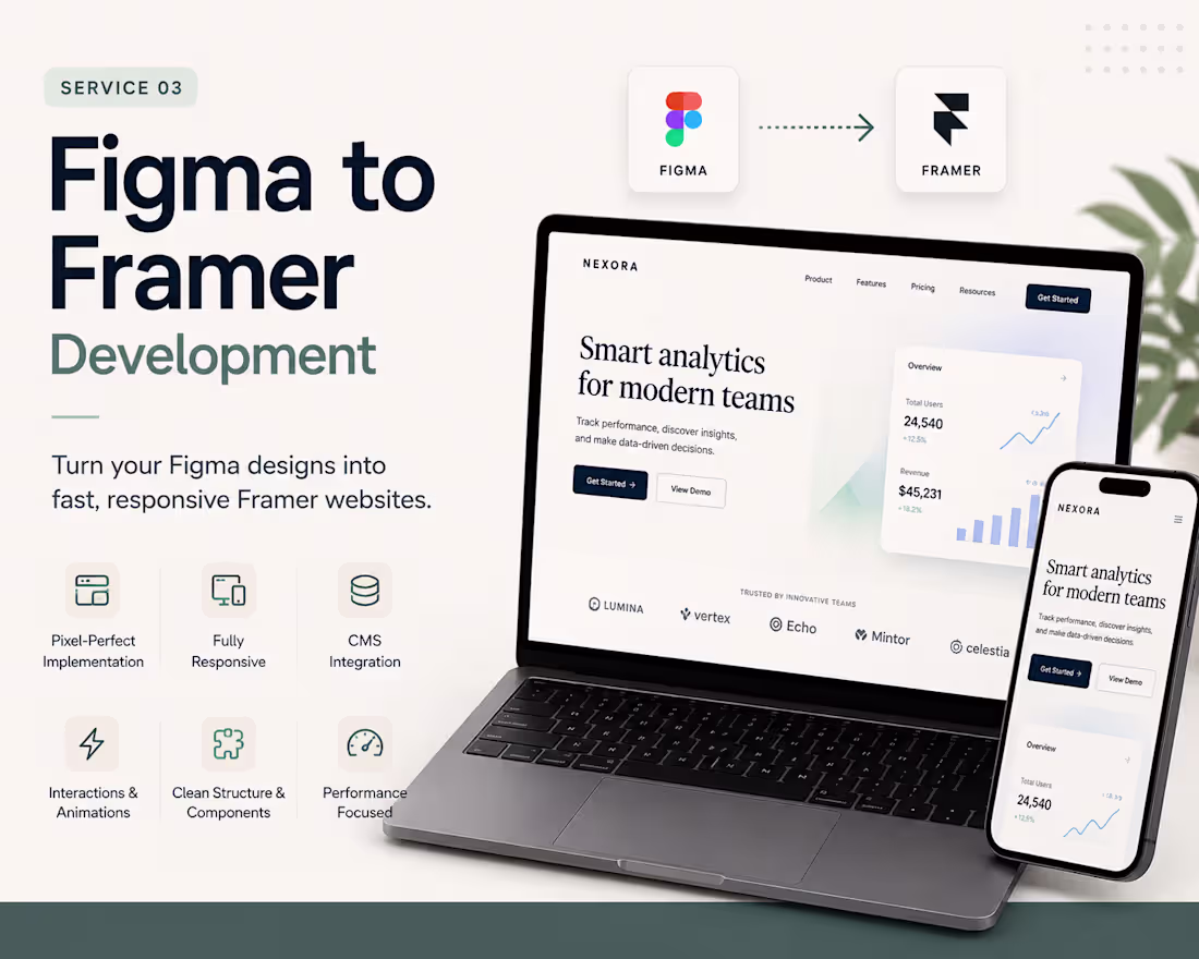 Cover image for Figma to Framer Development
