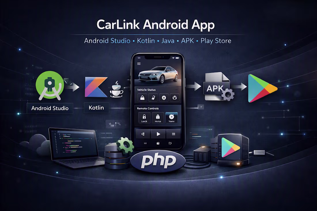 Cover image for CarLink Android App — APK Compilation & Deployment
