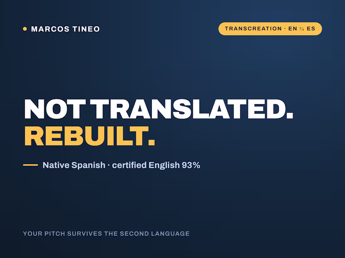 Cover image for Bilingual Transcreation, EN to ES and ES to EN