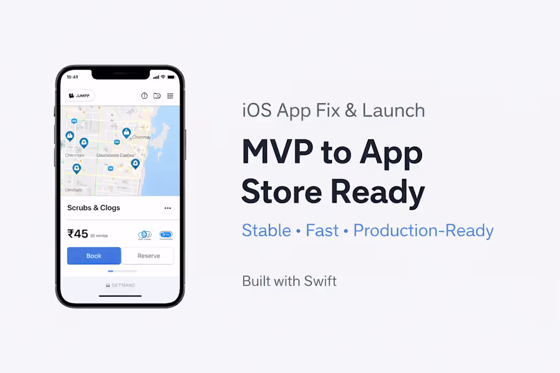 Cover image for Fix & Launch Your iOS App (MVP to App Store Submission)