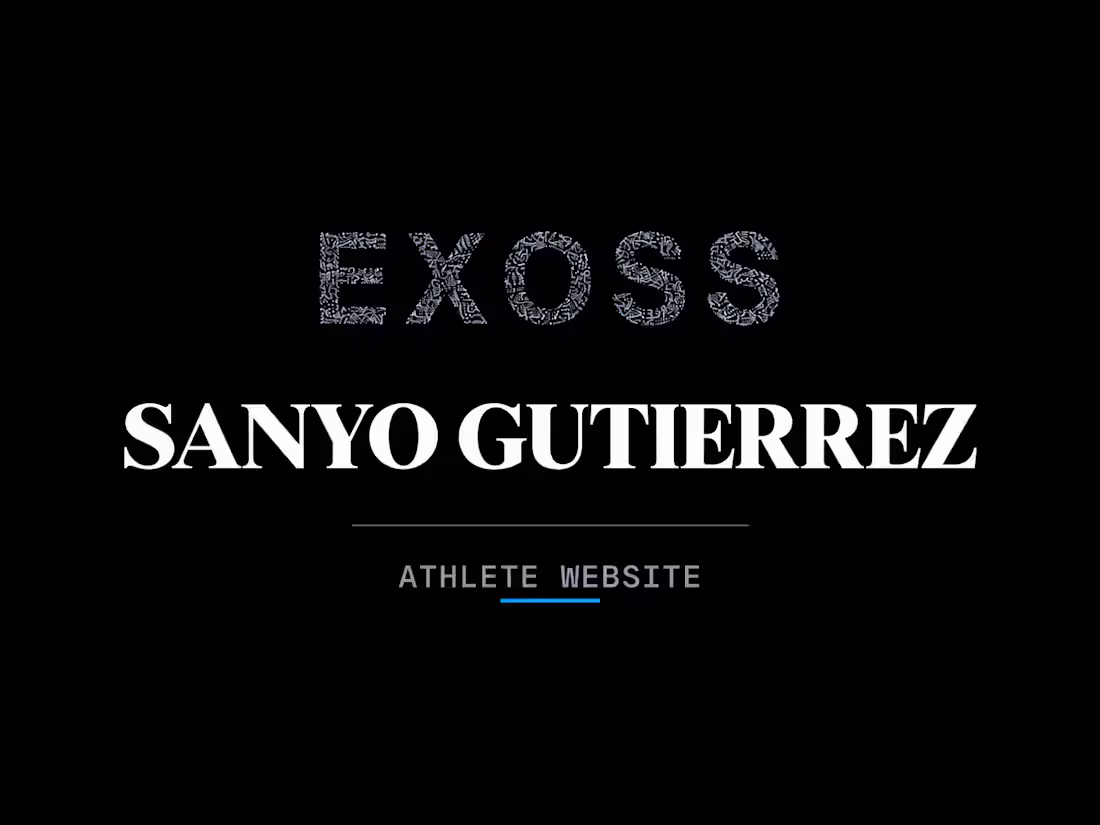 Cover image for Sanyo Gutiérrez — A professional
