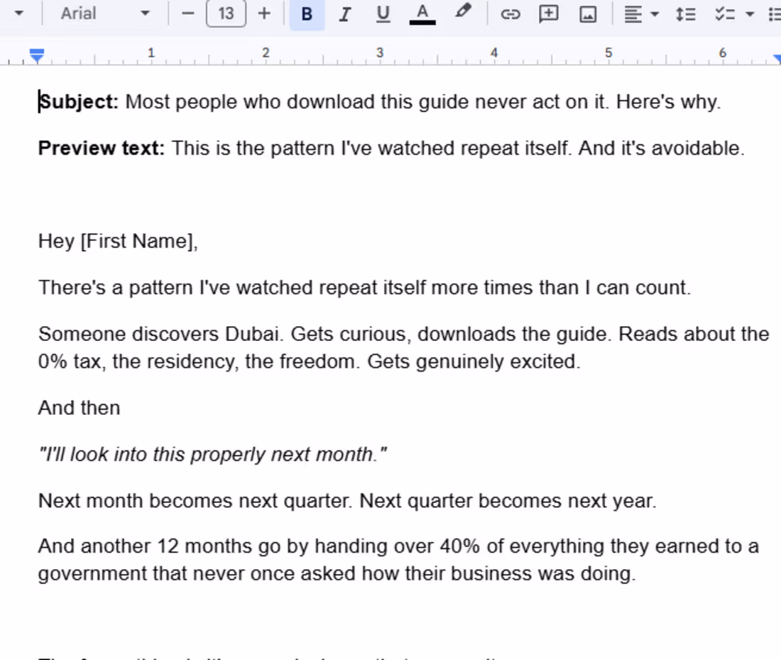 Cover image for Its an email I rewrote