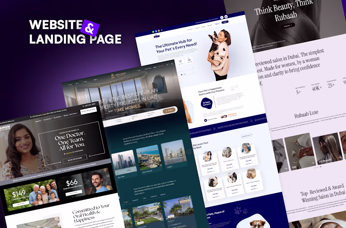 Cover image for Website & Landing Page Design