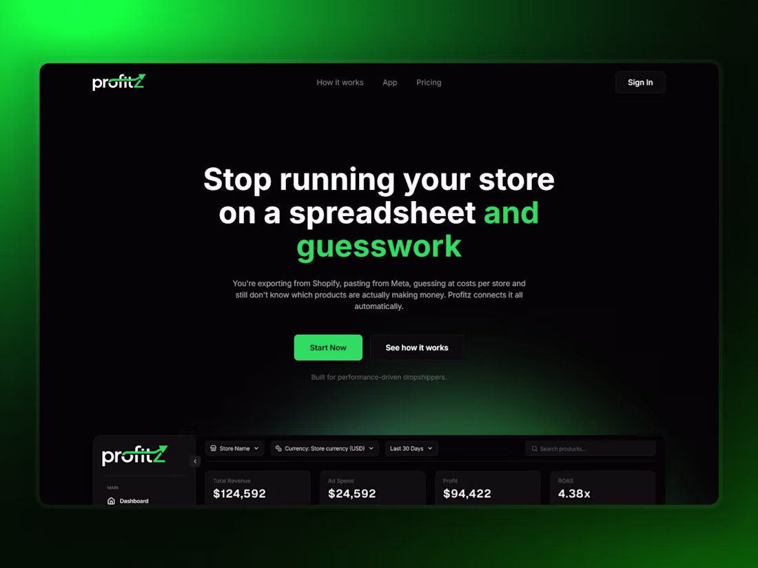 Cover image for Profitz | Webflow Development